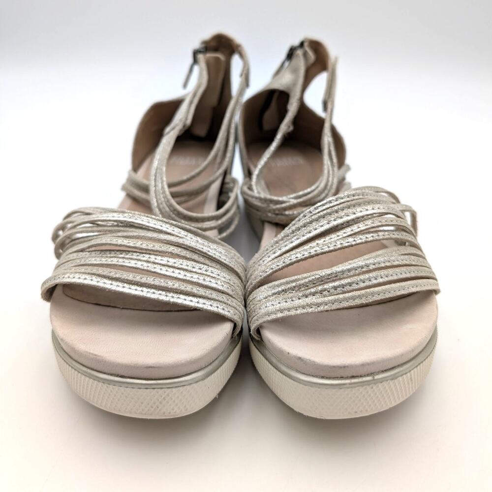Eileen Fisher Shea Strappy Sneaker Sandals Women's Platinum Size US8.5 EU39 - Picture 2 of 9